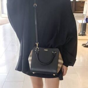 Burberry Black and Tan Crossbody Bag